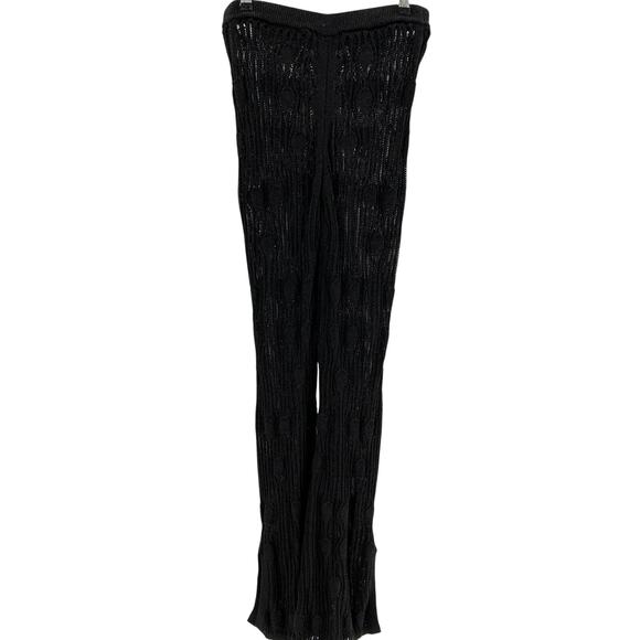 Nbd 'Astra' Black Viscose Knit Pant Size M - Picture 3 of 4